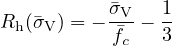 R (�σ ) = - �σV-- 1
 h  V      �fc  3
